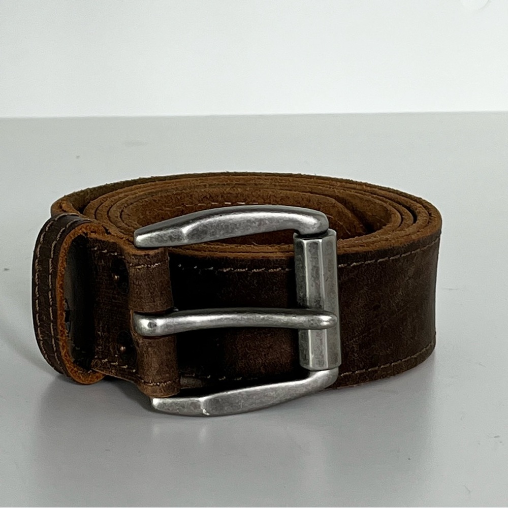 NWOT Levi’s Men’s Leather Belt Nickle Buckle Brown Size 44 Workwear Streetwear